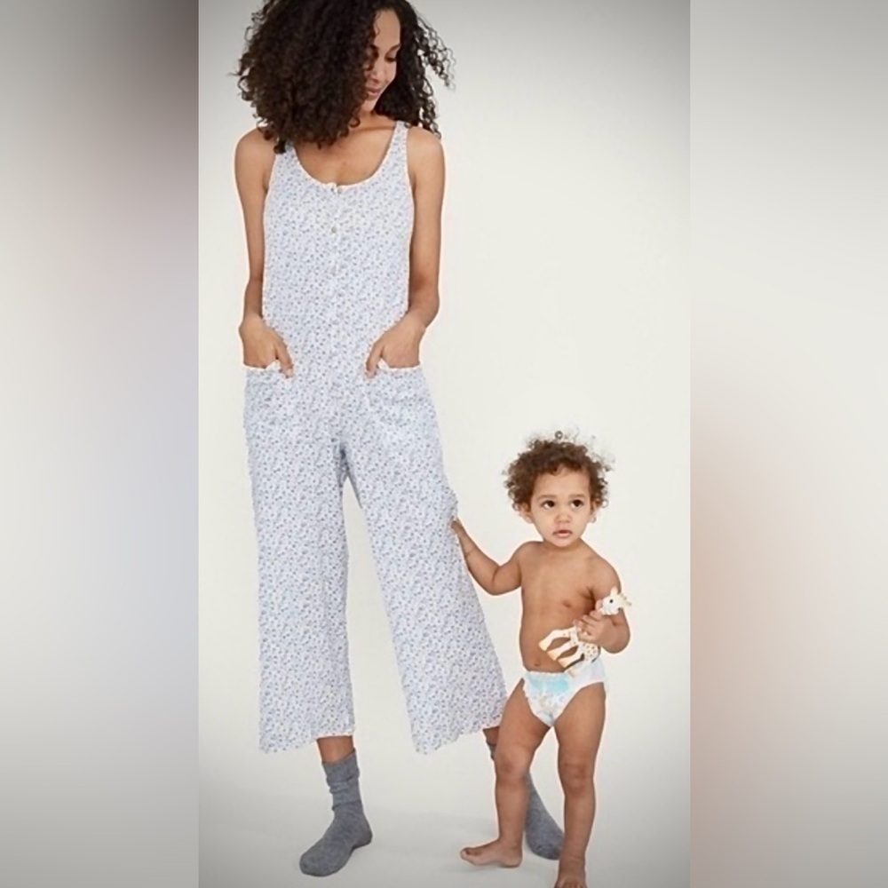 Hatch The All Tri Floral Jumpsuit